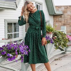 Платье в горошек Shein