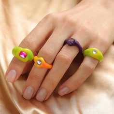со стразами Кольца Shein