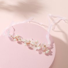 Браслет с цветком и искусственным жемчугом для девочек Shein