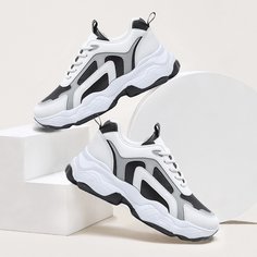 Кроссовки на массивной подошве на шнурке Shein