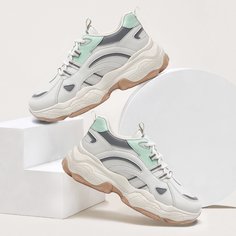 Контрастные кроссовки на массивной подошве Shein