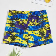 Мужские плавки с оригинальным рисунком Shein