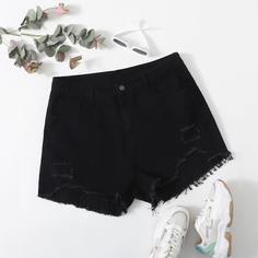 Джинсовые шорты размера плюс Shein