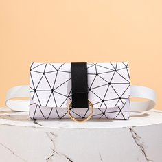Поясная сумка с клапаном и кольцом Shein