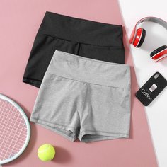 2шт спортивные шорты Shein