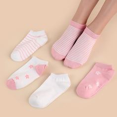 5 пар носки в полоску Shein