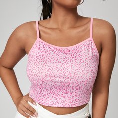 Принт Повседневный Размера плюс жилет Shein