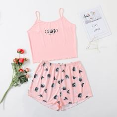 Пижама размера плюс с принтом луны Shein