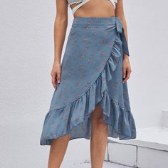 узел Цветочный Бохо Юбки Shein