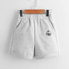 Карман буква Повседневный Шорты для мальчиков Shein