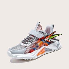 Сетчатые кроссовки на липучке для мальчиков Shein