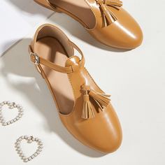 Балетки с бахромой для девочек Shein