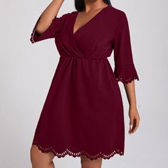 Расклешенное платье размера плюс Shein