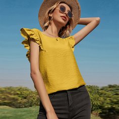 Блузка с оборкой Shein