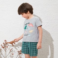 Топ с оригинальным рисунком и шорты для мальчиков Shein