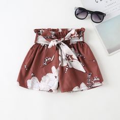 Пояс Цветочный Бохо Шорты для девочек Shein