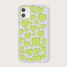 Чехол для телефона с узором сердечка Shein