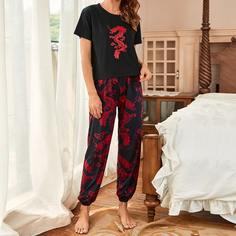 Животный Повседневный Пижама Shein