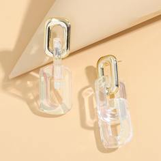 Серьги-подвески с геометрическим декором Shein