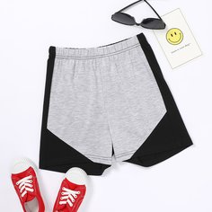 Контрастный Повседневный Шорты для мальчиков Shein