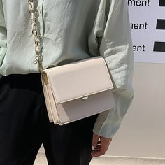 На цепочке Одноцветный Модный Сумка через плечо Shein