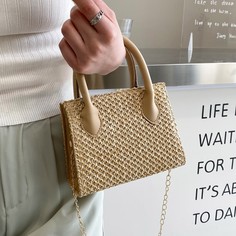 двойная ручка Одноцветный Отпуск Сумка Shein
