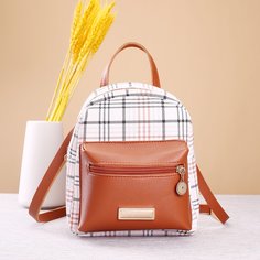 Регулируемый Клетка Модный Рюкзак Shein