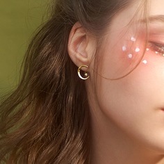 Серьга-куртка в форме луны 1 пара Shein