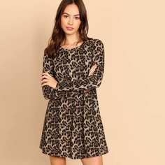 Леопардовое платье Shein