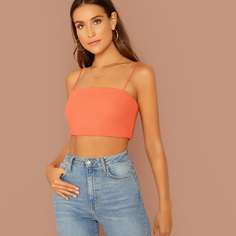 Короткий трикотажный топ Shein