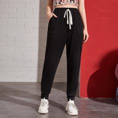 Модные брюки с карманом Shein