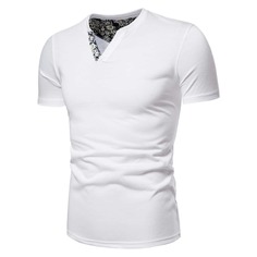 Мужская футболка с цветочным принтом Shein