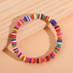 Богемный разноцветный браслет из бисера Shein
