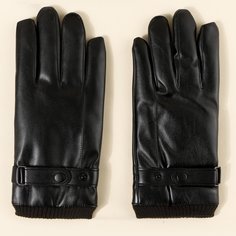 Мужские перчатки с магнитными кнопками Shein