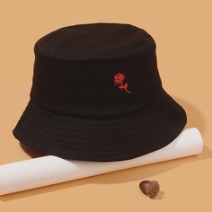 Мужская шляпа с вышивкой цветка Shein