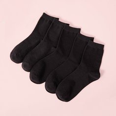 5 пар однотонные носки Shein
