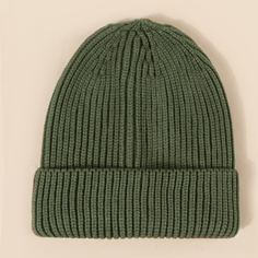 Мужская однотонная шапка Shein