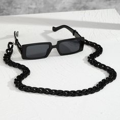 Мужские солнцезащитные очки в квадратной оправе с цепочкой для очков Shein