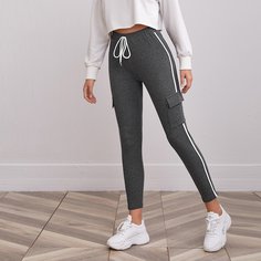 Вязаные брюки в рубчик Shein