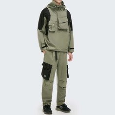 Мужская контрастная толстовка с молнией Shein