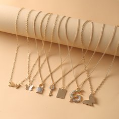7шт ожерелье с бабочкой и драконом Shein
