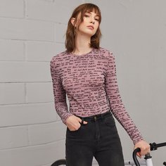 буква Повседневный Футболки Shein