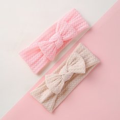 2шт детская повязка на голову с бантом Shein