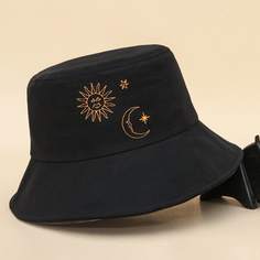 Шляпа с вышивкой солнца Shein