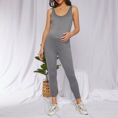 Однотонный комбинезон для беременных Shein