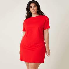 Одноцветный Повседневный Платья размер плюс Shein