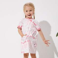 Платье с принтом тай дай и карманом для девочек Shein