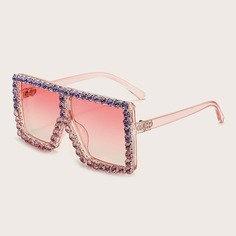 Солнцезащитные очки со стразами для девочек Shein