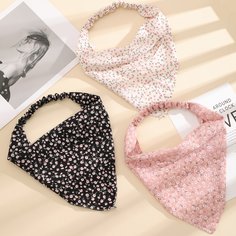 3шт резинка для волос с цветочным узором Shein