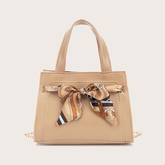 Сумка-сэтчел на цепочке с шарфом Shein